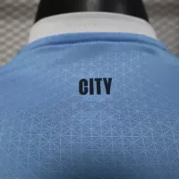25-26 Manchester City Home Soccer Jersey Player Version Long Sleeve - view 7