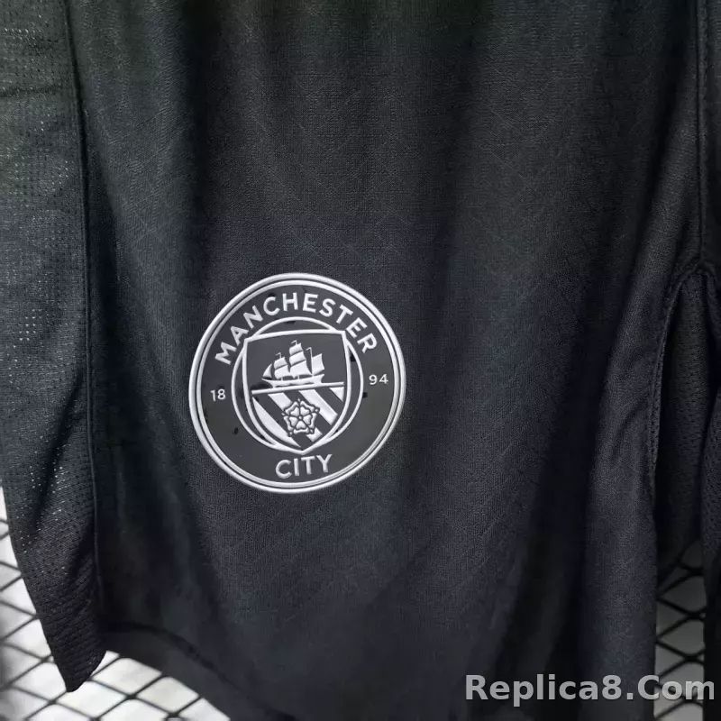 25-26 Manchester City Third Away Soccer Shorts Player Version - detail