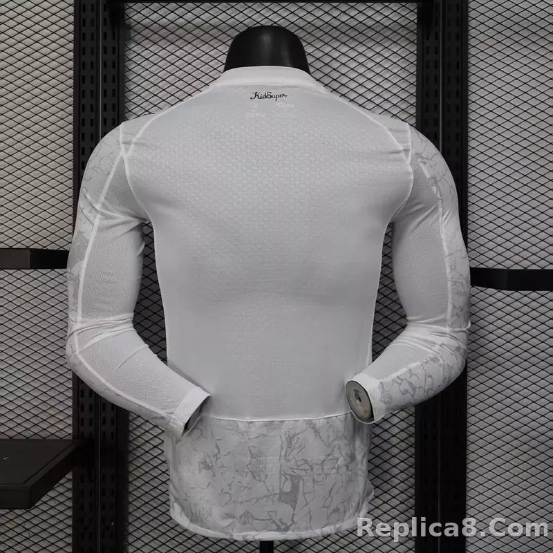 25-26 Manchester City Away Soccer Jersey Long Sleeve - detail