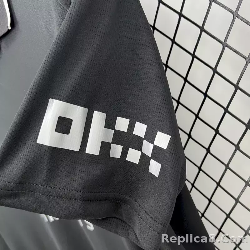 25-26 Manchester City Away Black Soccer Jersey - detail