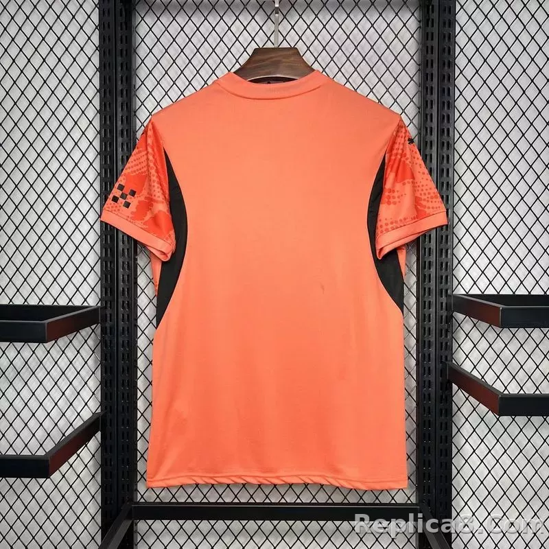 24-25 Manchester City Orange Goalkeeper Jersey - detail