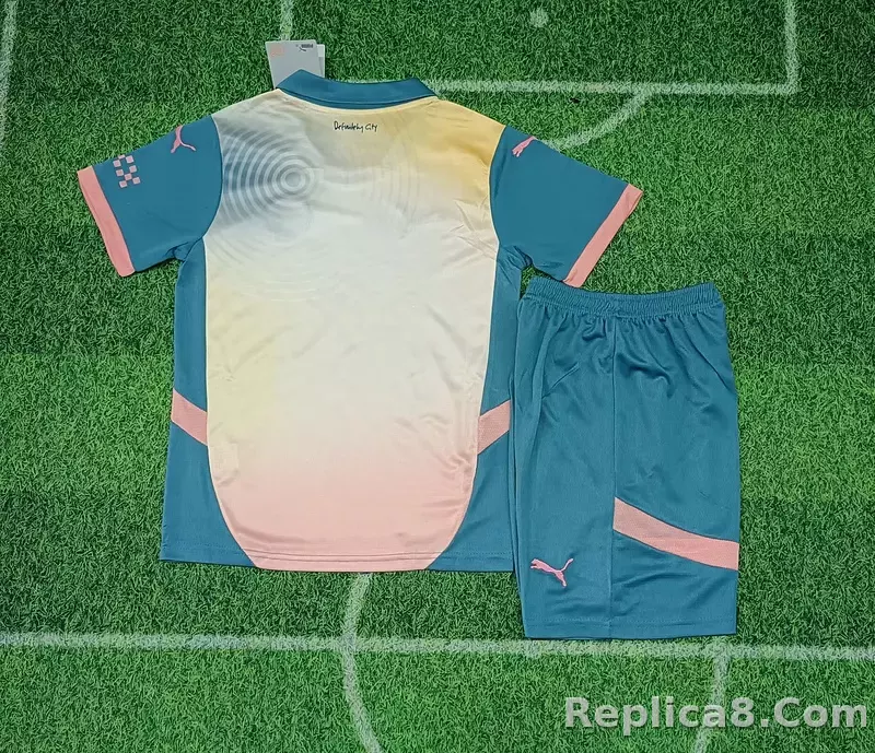 24-25 Manchester City Special Kids Kit Jersey+Shorts - detail
