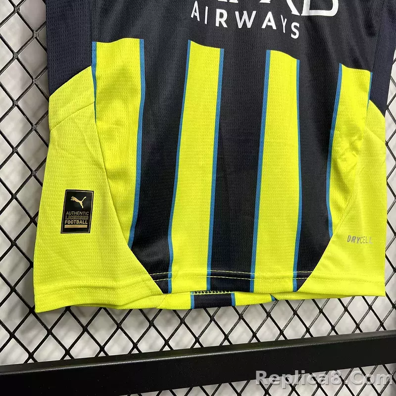 24-25 Manchester City Away Kids Kit  Jersey+Shorts - detail