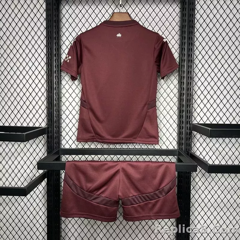24-25 Manchester City Third Away Kids Kit  Jersey+Shorts - detail