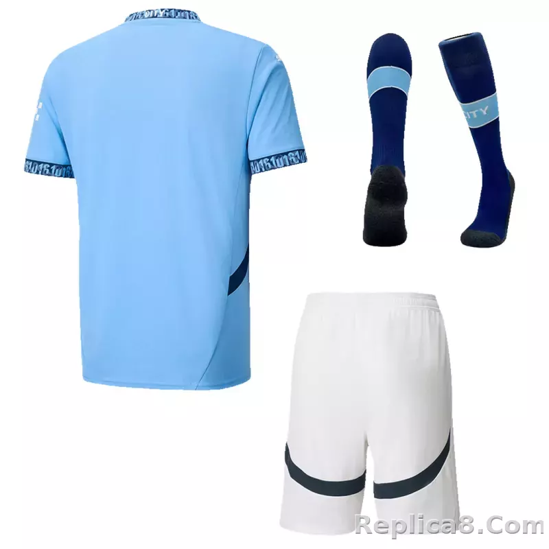 24-25 Manchester City Home Whole Kit Jersey+Shorts+Socks - detail