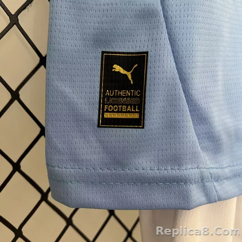 24-25 Manchester City Home Kids Kit  Jersey+Shorts - detail
