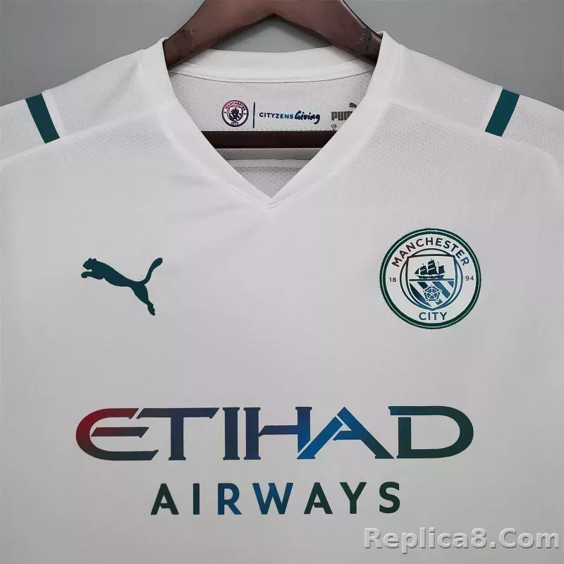 21-22 Manchester City Away Retro Jersey - detail