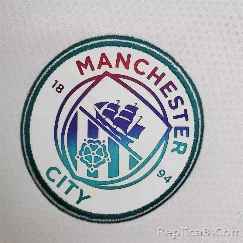 21-22 Manchester City Away Retro Jersey - detail