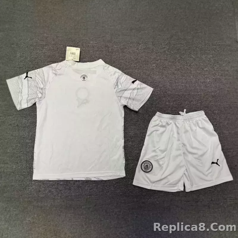 23-24 Manchester City Year of the Dragon Special Edition Kids Kit Jersey+Shorts - detail