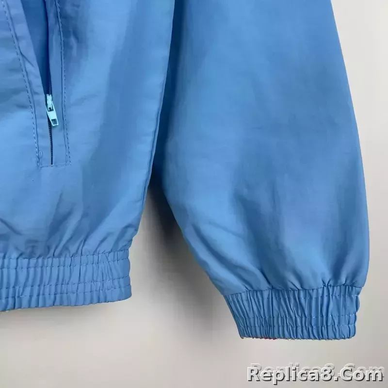 2023/2024 Manchester City Reversible Windbreaker Blue Soccer Jersey 1:1 Thai Quality - detail