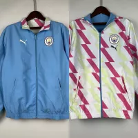 2023/2024 Manchester City Reversible Windbreaker Blue Soccer Jersey 1:1 Thai Quality - view 7