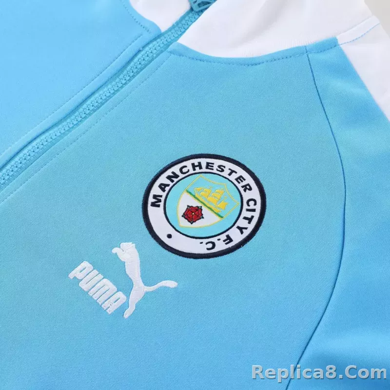 Manchester City Training Kit (Jacket+Pants) Blue 2023/24 - detail