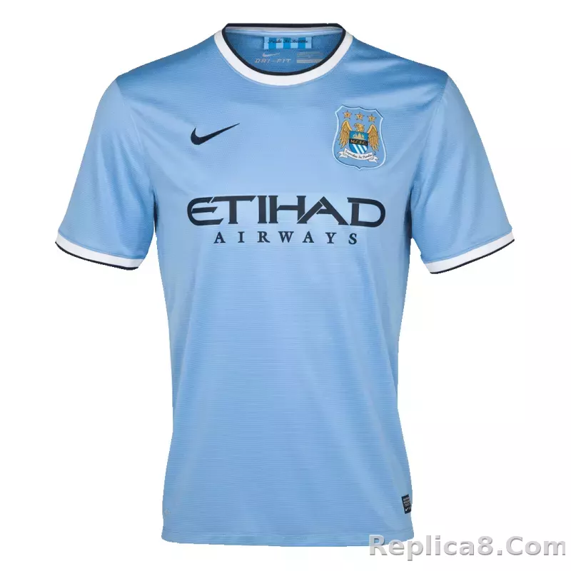 2013-2014 Manchester City Home Retro Jersey