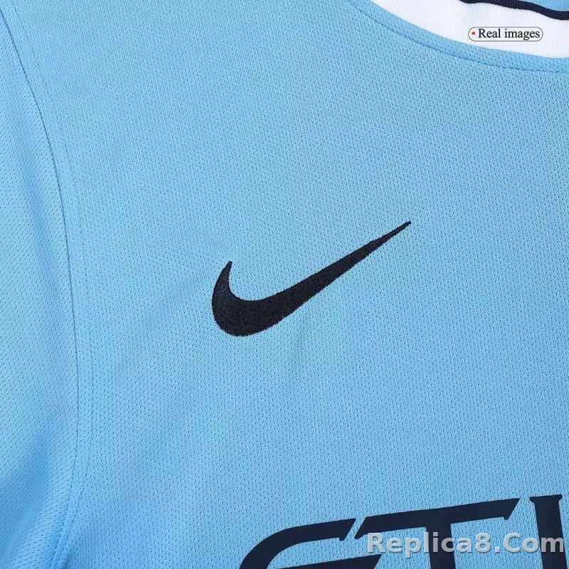 2013-2014 Manchester City Home Retro Jersey - detail