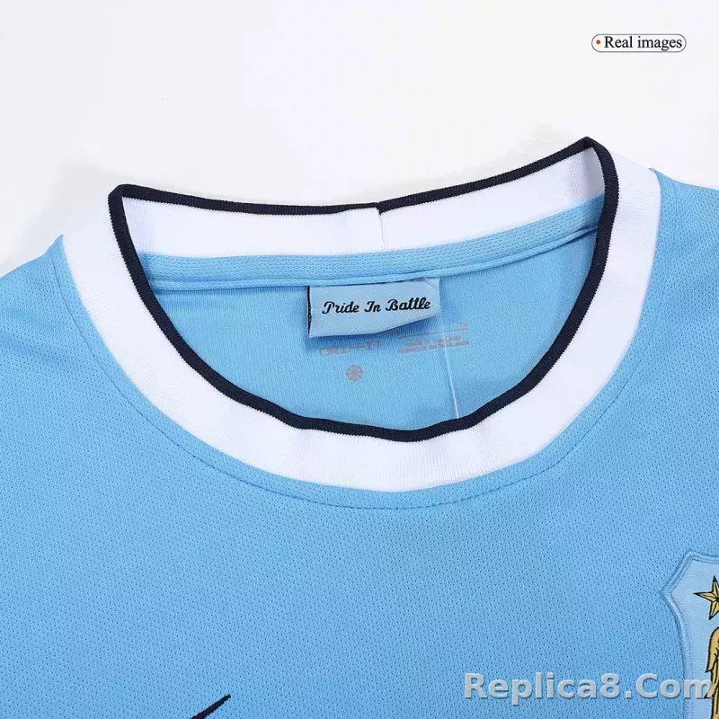 2013-2014 Manchester City Home Retro Jersey - detail