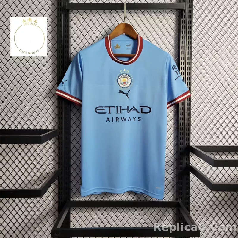 22-23 Manchester City Home Jersey - detail