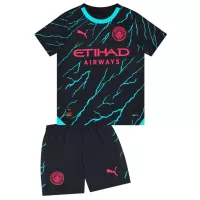 23-24 Manchester City Third Away Kids Kit Jersey+Shorts - view 4
