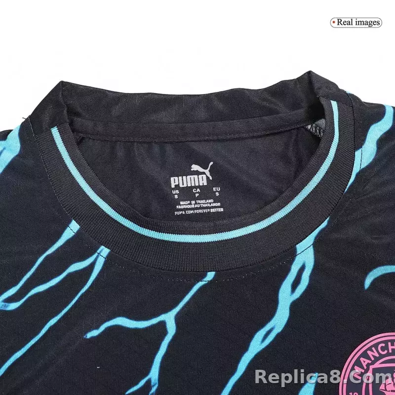 23-24 Manchester City Third Away Player Version - detail