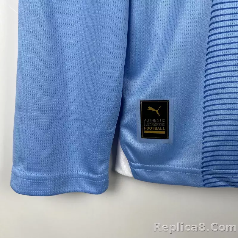 23-24 Manchester City Home Jersey Long Sleeve - detail