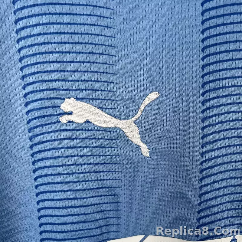 23-24 Manchester City Home Jersey Long Sleeve - detail