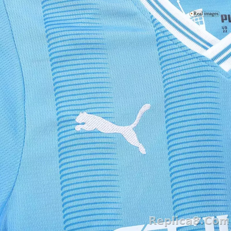 23-24 Manchester City Home Kids Kit Jersey+Shorts - detail