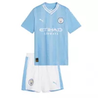 23-24 Manchester City Home Kids Kit Jersey+Shorts - view 9