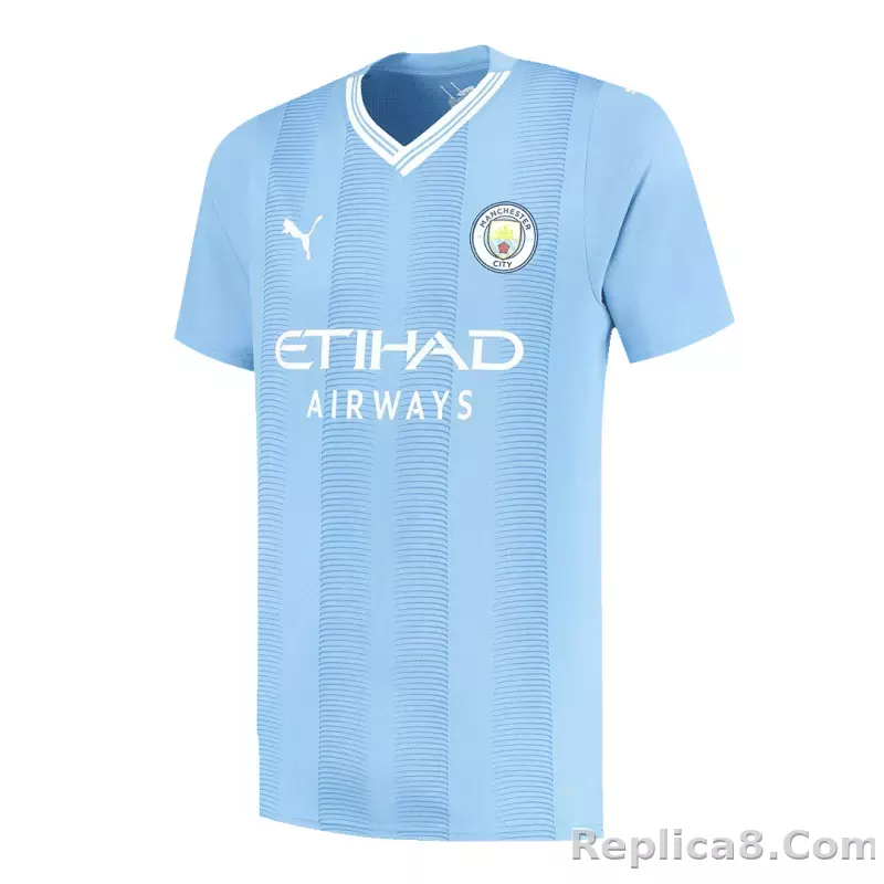 23-24 Manchester City Home Whole Kit Jersey+Shorts+Socks - detail