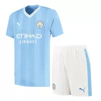 23-24 Manchester City Home Kit Jersey+Shorts - view 1