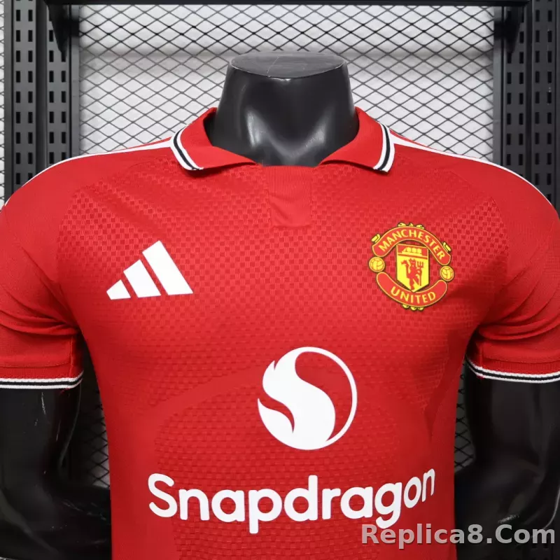 26-27 Manchester United Home Soccer Jersey - detail
