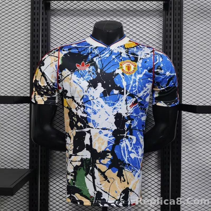 25-26 Manchester United Stone Roses Special Soccer Jersey Player Edition
