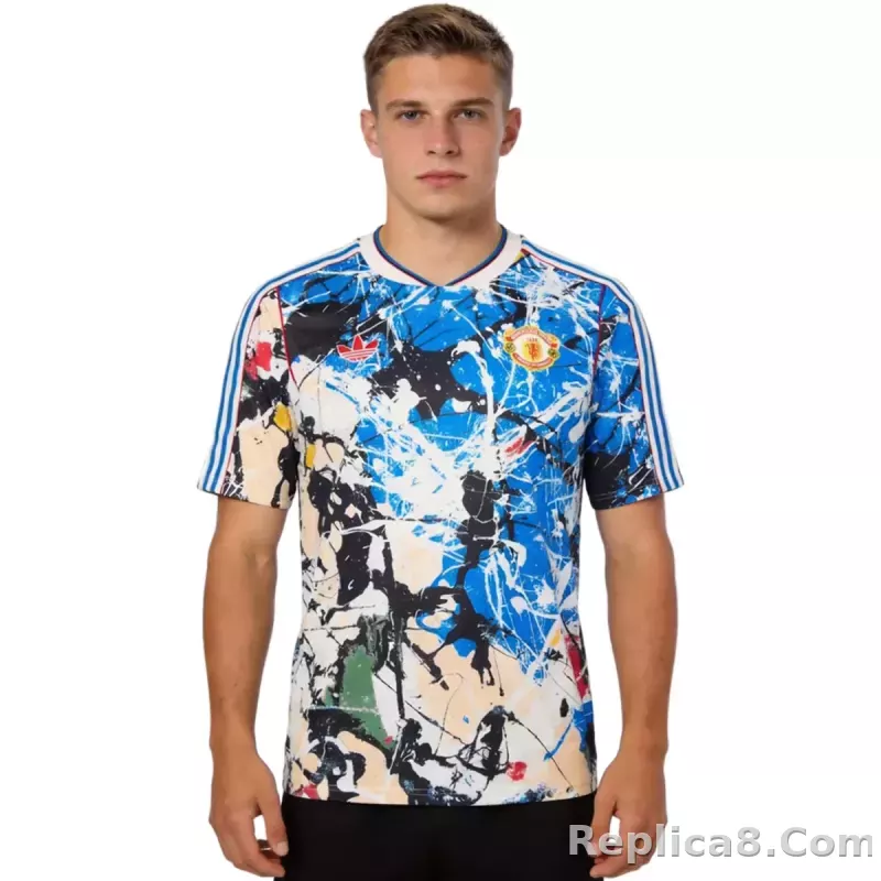25-26 Manchester United Stone Roses Special Soccer Jersey - detail