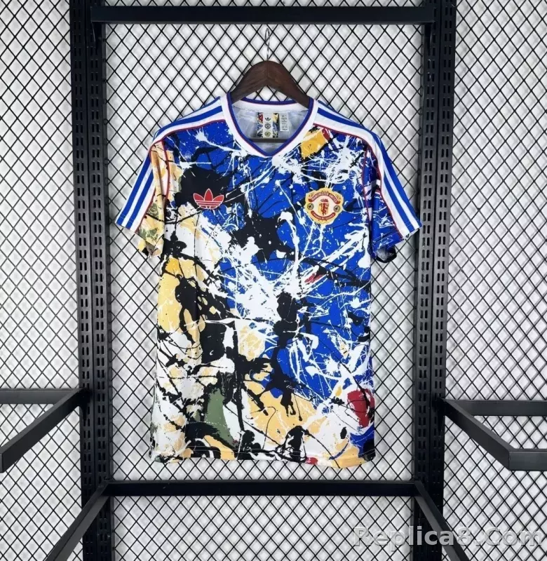 25-26 Manchester United Stone Roses Special Soccer Jersey - detail
