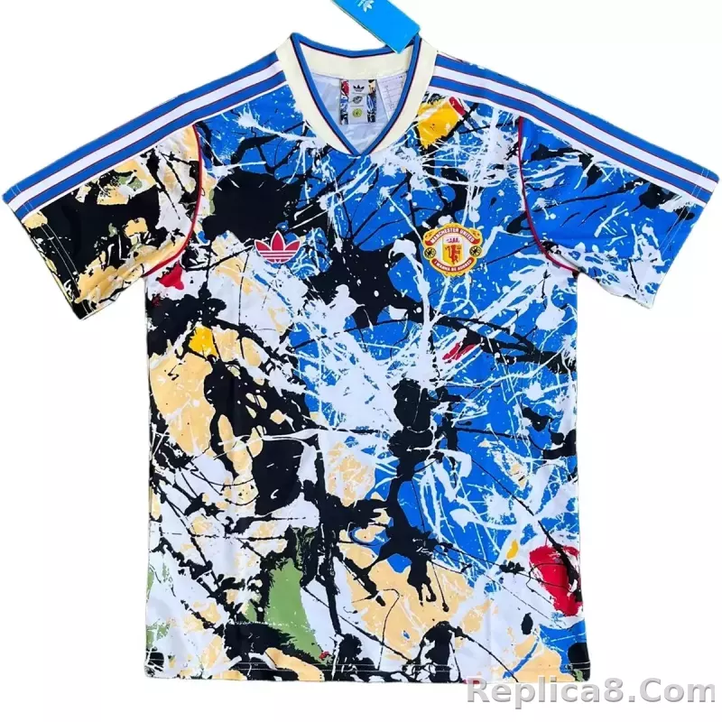 25-26 Manchester United Stone Roses Special Soccer Jersey - detail