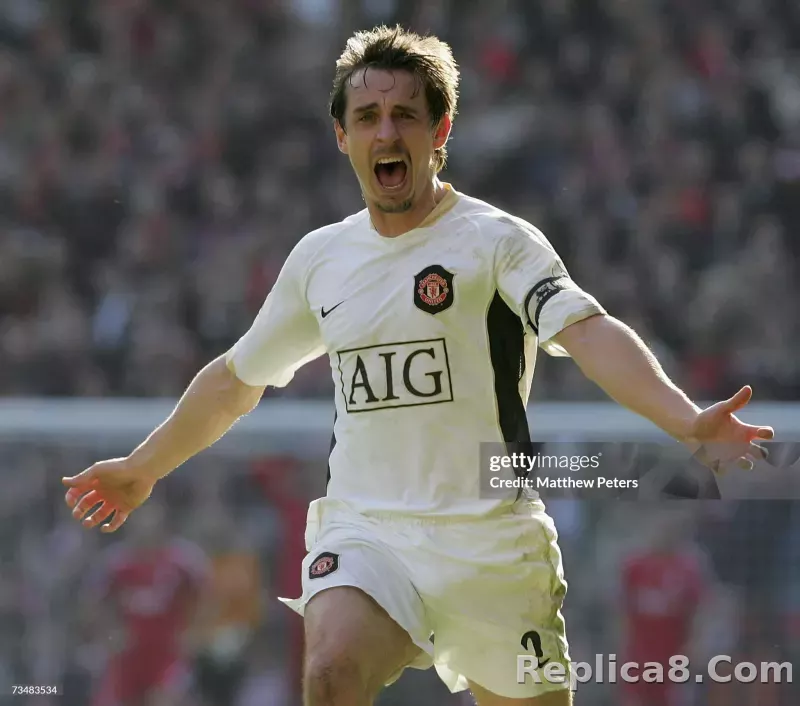 2006-07 Manchester United Home Retro Soccer Jersey Player Edition - detail