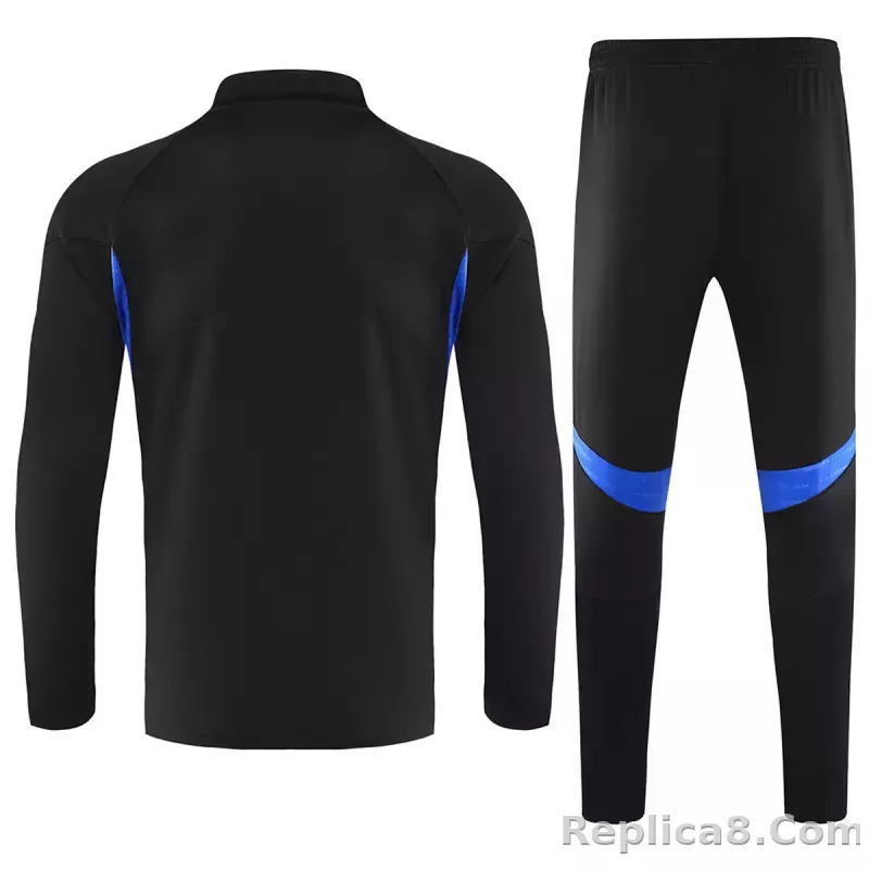25-26 Manchester United 1/4 Zipper Sweat Kit(Top+Pants) Black - detail