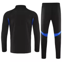 25-26 Manchester United 1/4 Zipper Sweat Kit(Top+Pants) Black - view 3
