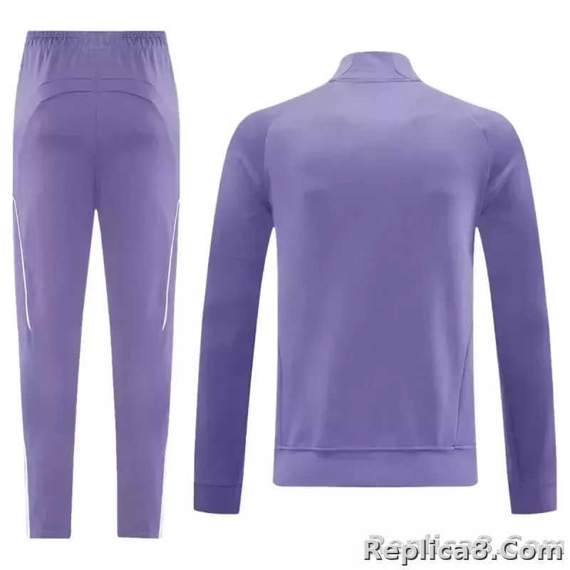 25-26 Manchester United Training Tracksuit Kit(Jacket+Pants) Purple - detail