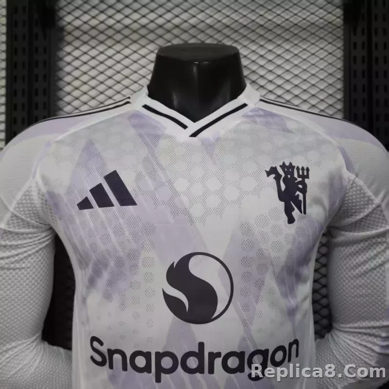 25-26 Manchester United Away Soccer Jersey Long Sleeve - detail