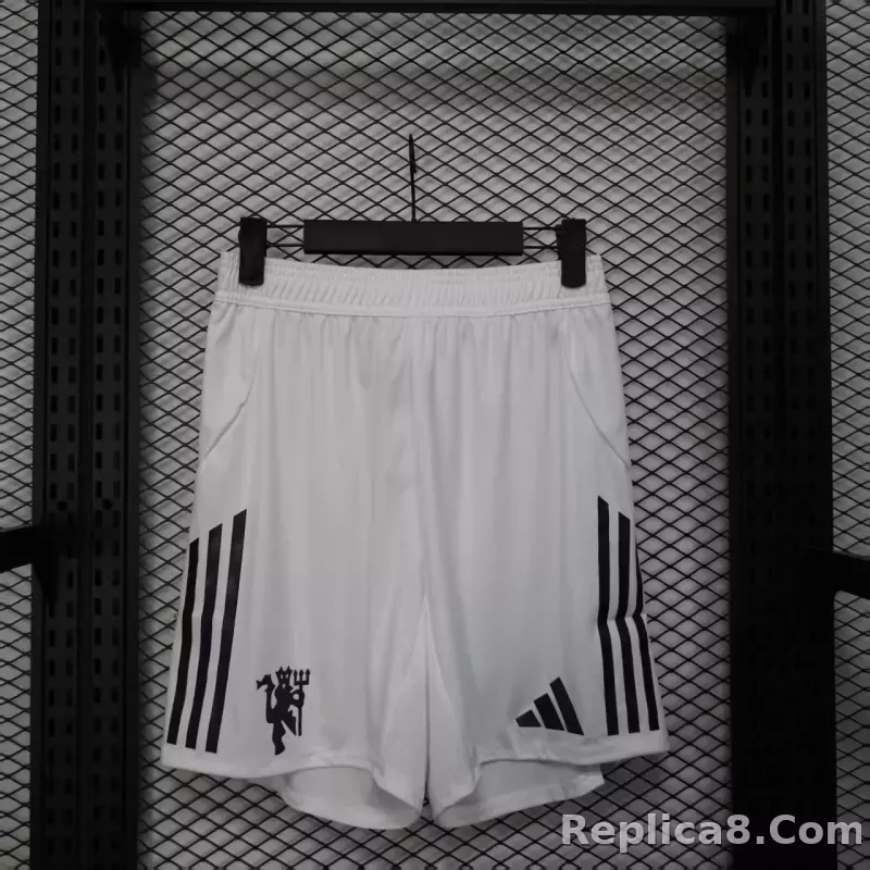 25-26 Manchester United Home Shorts White Player Version