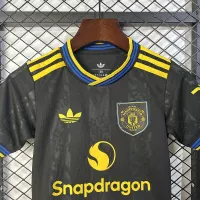 25-26 Manchester United Third Away Soccer Kids Kit Jersey+Shorts - view 4