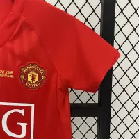 07-08 Manchester United Home UCL Final Retro Kids Kit Jersey+Shorts - view 6
