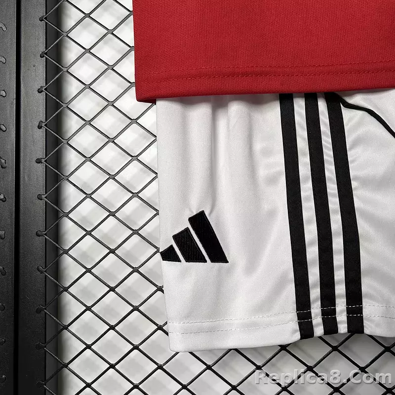25-26 Manchester United Home Soccer Kids Kit Jersey+Shorts - detail