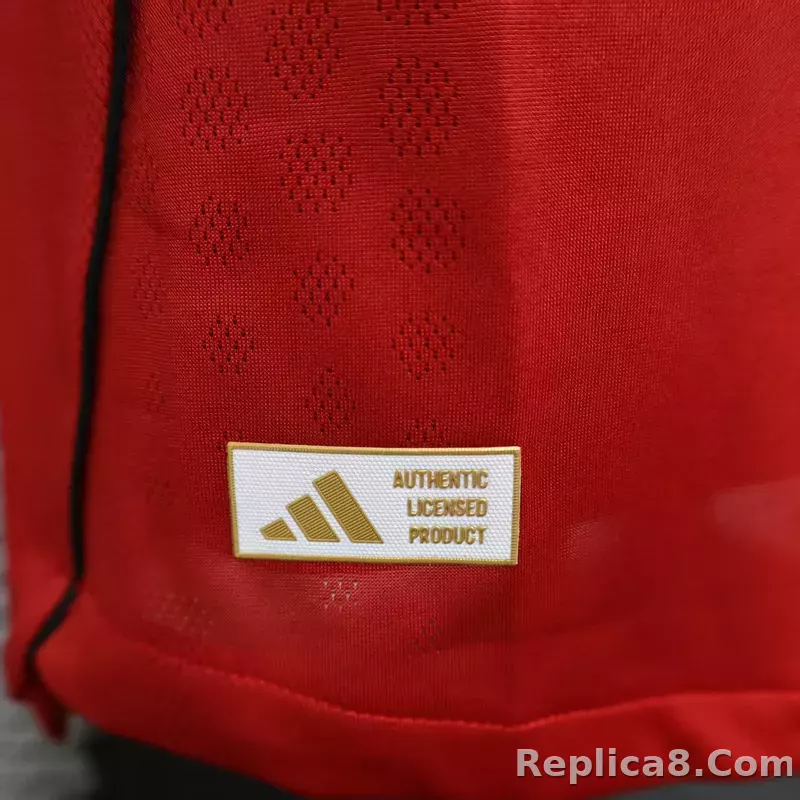 25-26 Manchester United Home Soccer Jersey Long Sleeve - detail