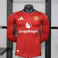 25-26 Manchester United Home Soccer Jersey Long Sleeve - view 1