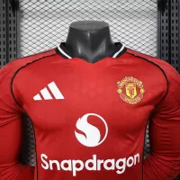 25-26 Manchester United Home Soccer Jersey Long Sleeve - view 9