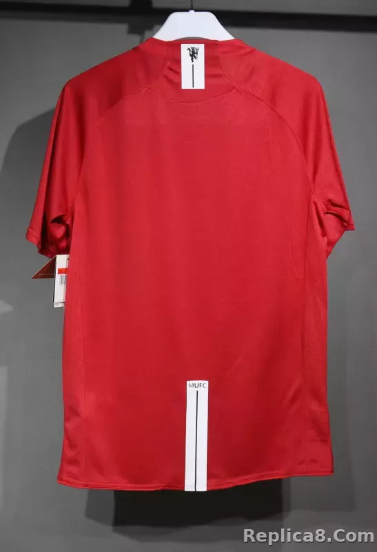 07-08 Manchester United Home Retro Jersey Player Edition - detail