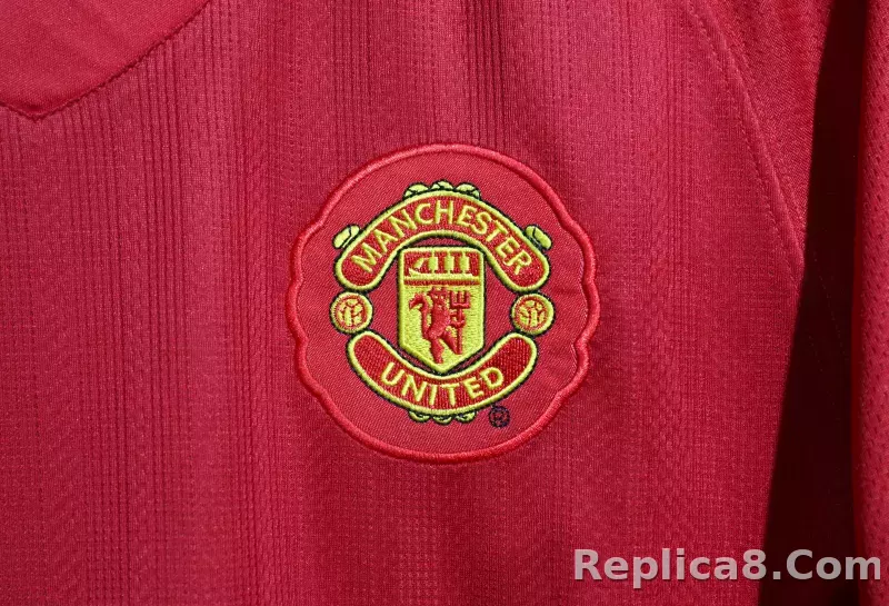 07-08 Manchester United Home Retro Jersey Player Edition - detail