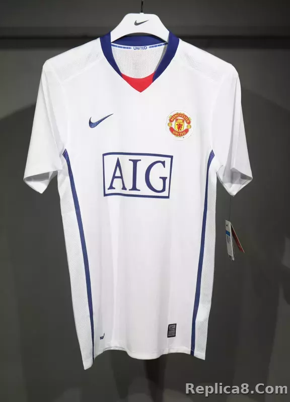 08-09 Manchester United Away Retro Jersey Player Edtion
