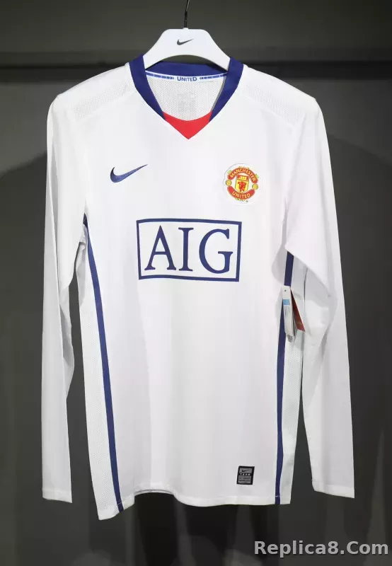08-09 Manchester United Away Retro Jersey Player Edtion - detail