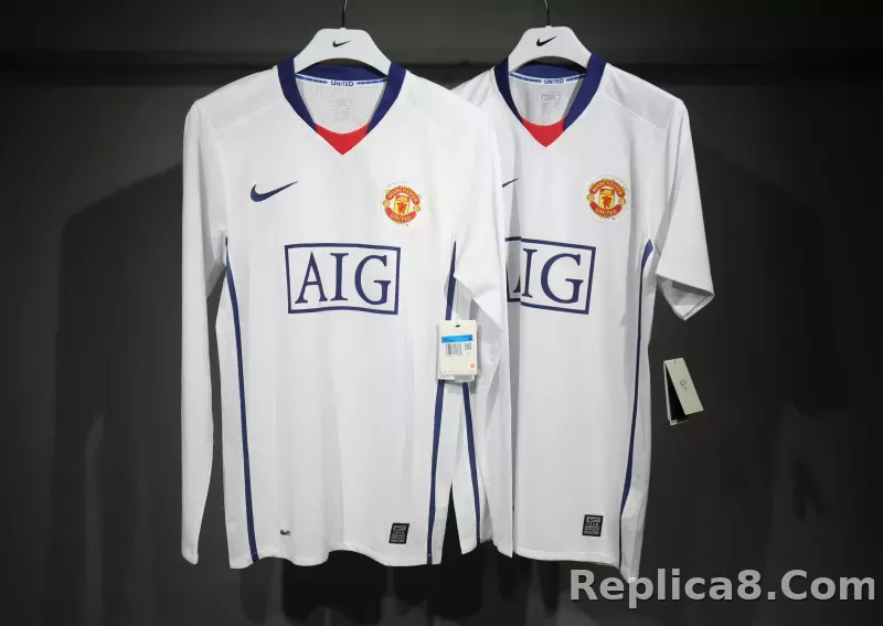 08-09 Manchester United Away Retro Jersey Player Edtion - detail